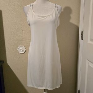 iCollection Oriana Day and Night Shift Chemise Dress White NWT Size‎ Small